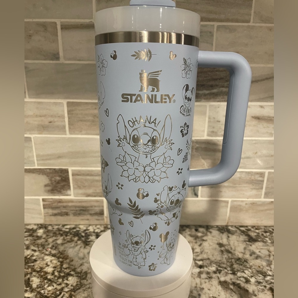 Lilo and stitch laser engraved Stanley Tumbler cup 30 oz 40 oz NEW choose color